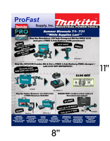 300 Makita Double-Sided Flyers